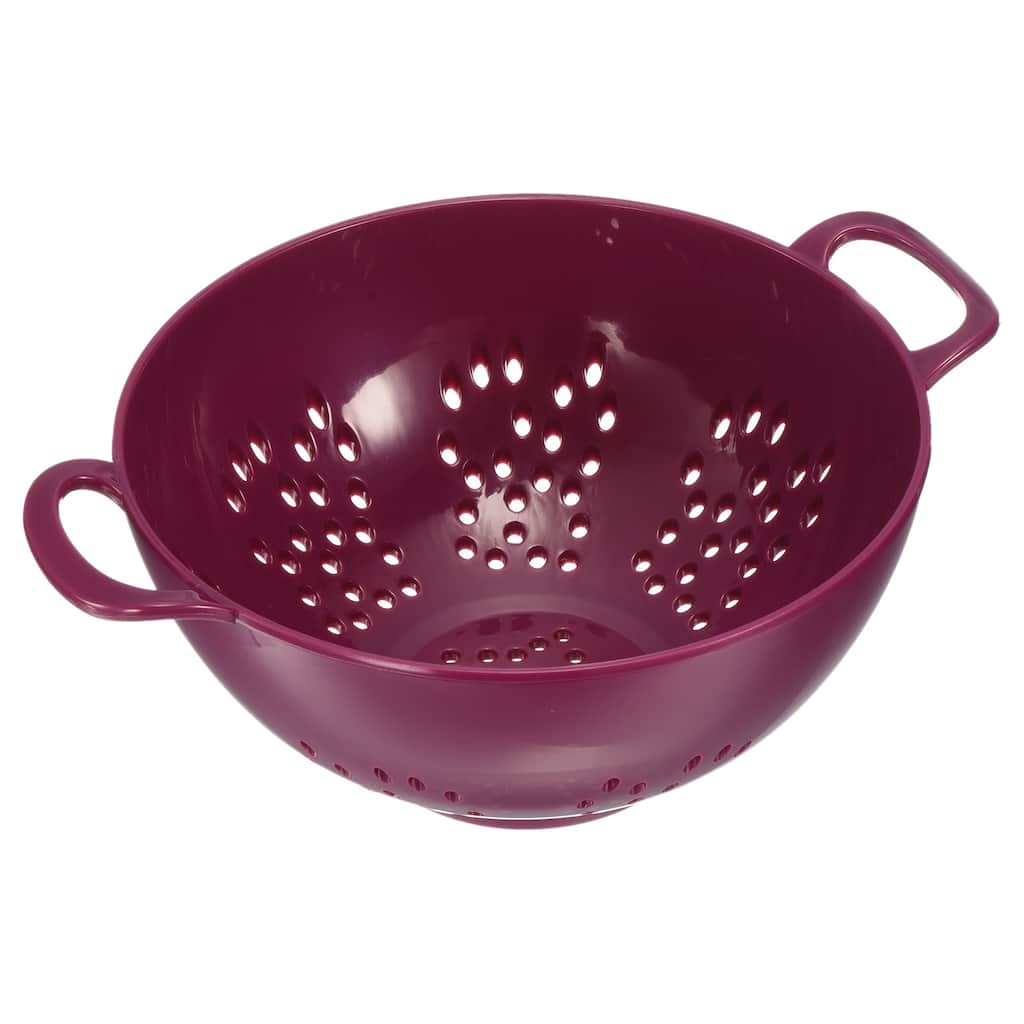 Rice Sieve Washing Colander Strainer Drainer Fruit Cleaning Bowl - Purple