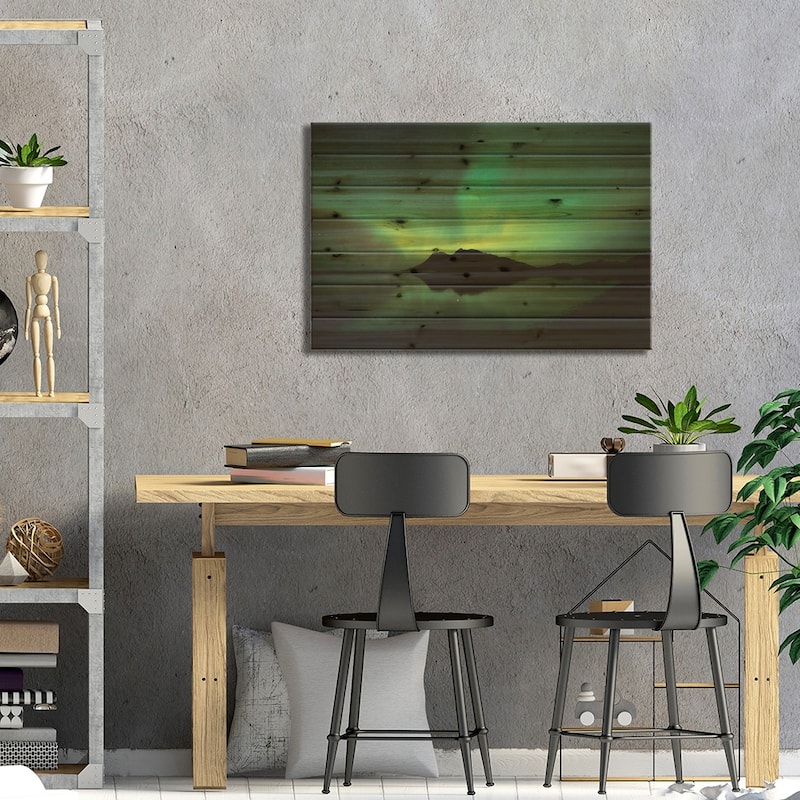 Vikivaki Print On Wood by Bragi Ingibergsson - Multi-Color