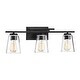 preview thumbnail 4 of 12, Savoy House Calhoun 3-Light Bathroom Vanity Light with Clear Glass (24" W x 9" H)