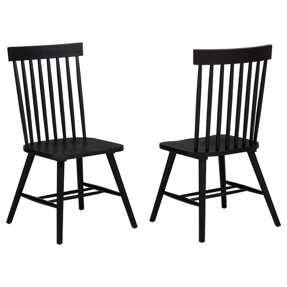 Andrews Windsor Spindle Back Dining Side Chair (Set of 2)