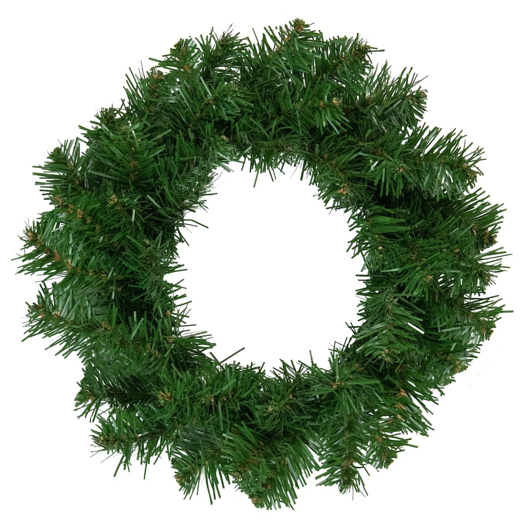 Deluxe Dorchester Full Pine Artificial Christmas Wreath 24-Inch Unlit - 24"