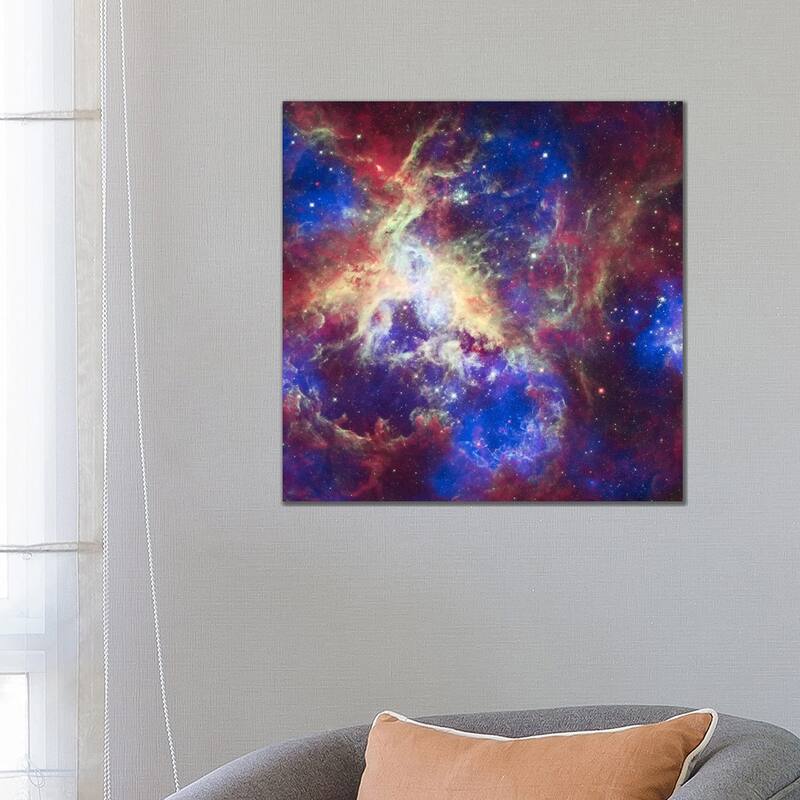 iCanvas "Tarantula Nebula (Spitzer Space Observatory)" by NASA Canvas Print - 26x26x1.5