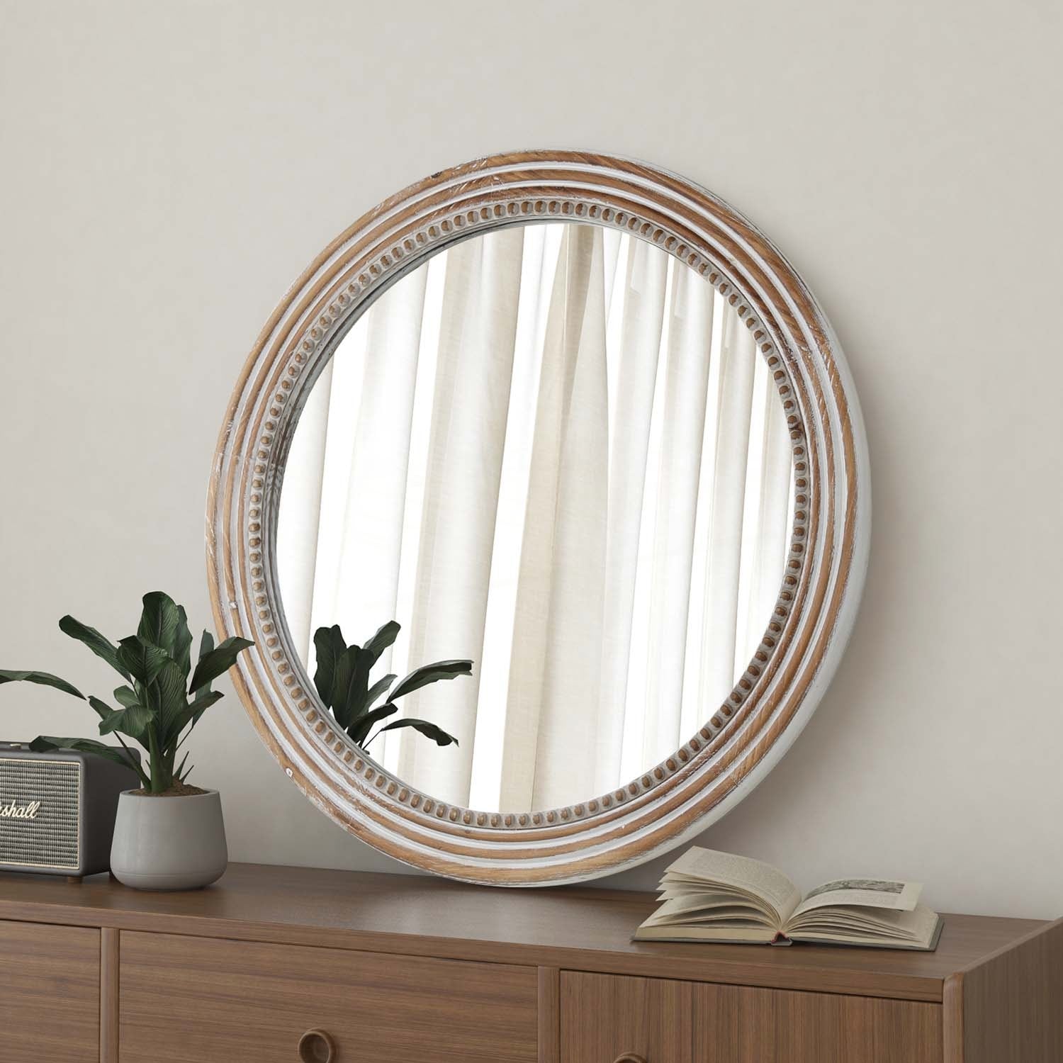 Rustic Round Wall Mirror