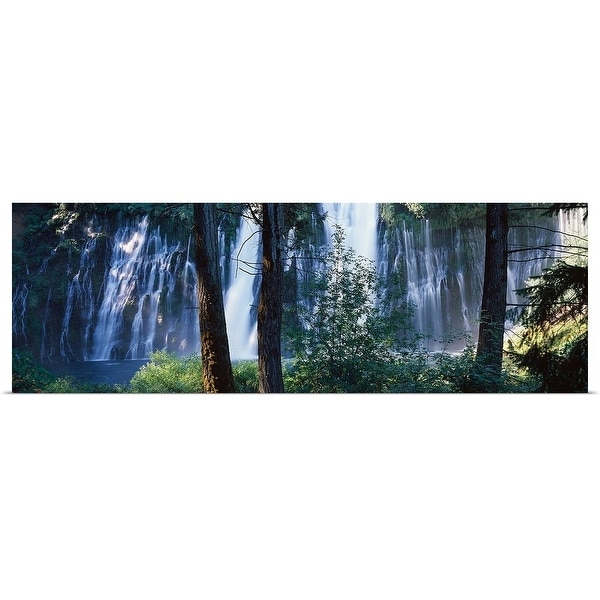"Waterfall in a forest, McArthur Burney Falls Memorial State Park, California," Poster Print