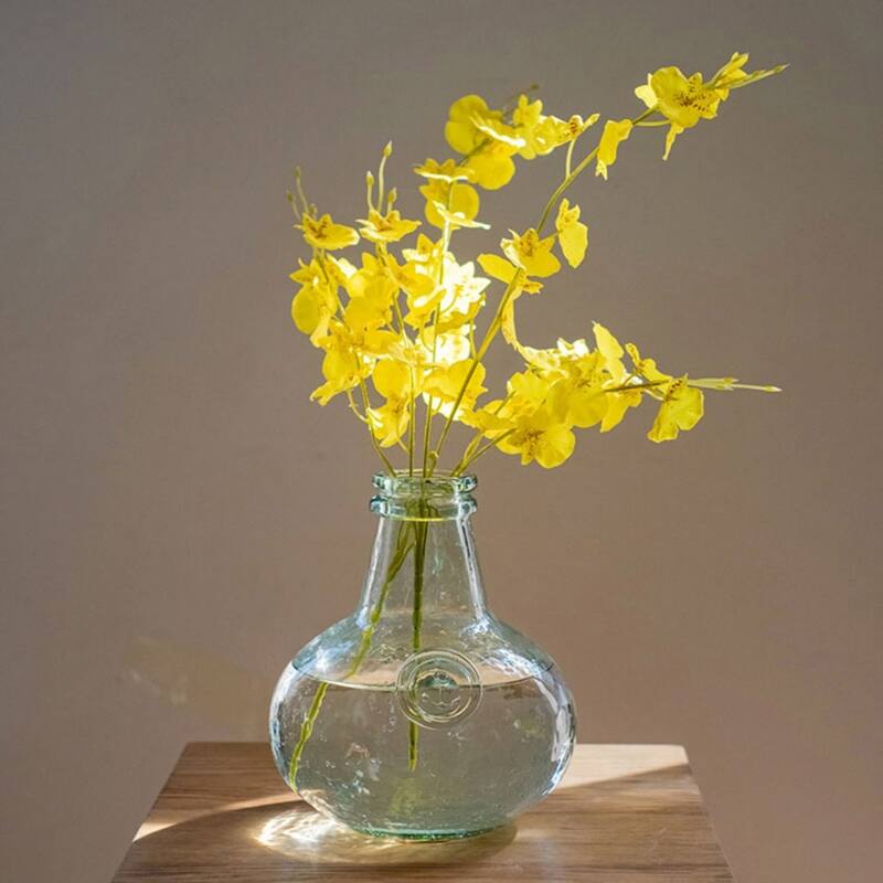 RusticReach Artificial Yellow Dancing Lady Orchid Stem Bundle 19" Tall