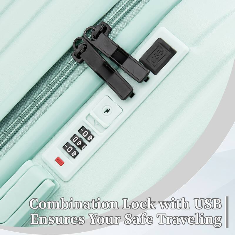 20"/24"/28" 3 pcs/set in ABS Spinner Wheel Luggage