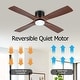 preview thumbnail 30 of 32, MLiAN 48" DC Flush Mount Ceiling Fan with Light Kit and Remote Control