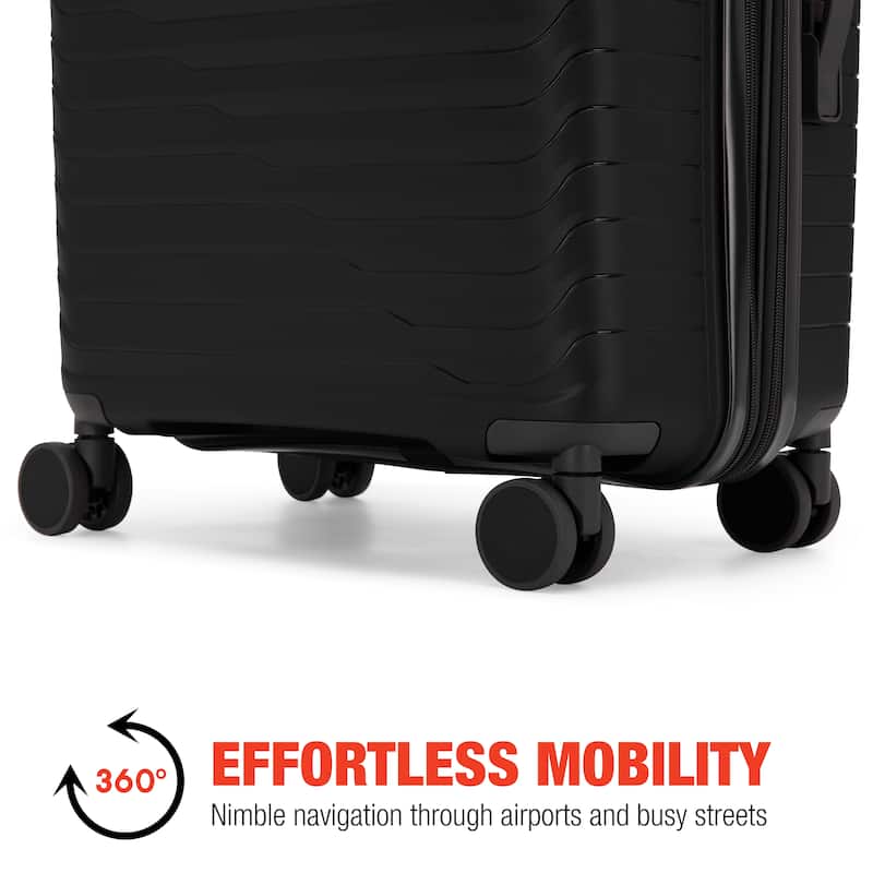 Bobcat Excavator 3-Piece Expandable Hardside Spinner Luggage Set