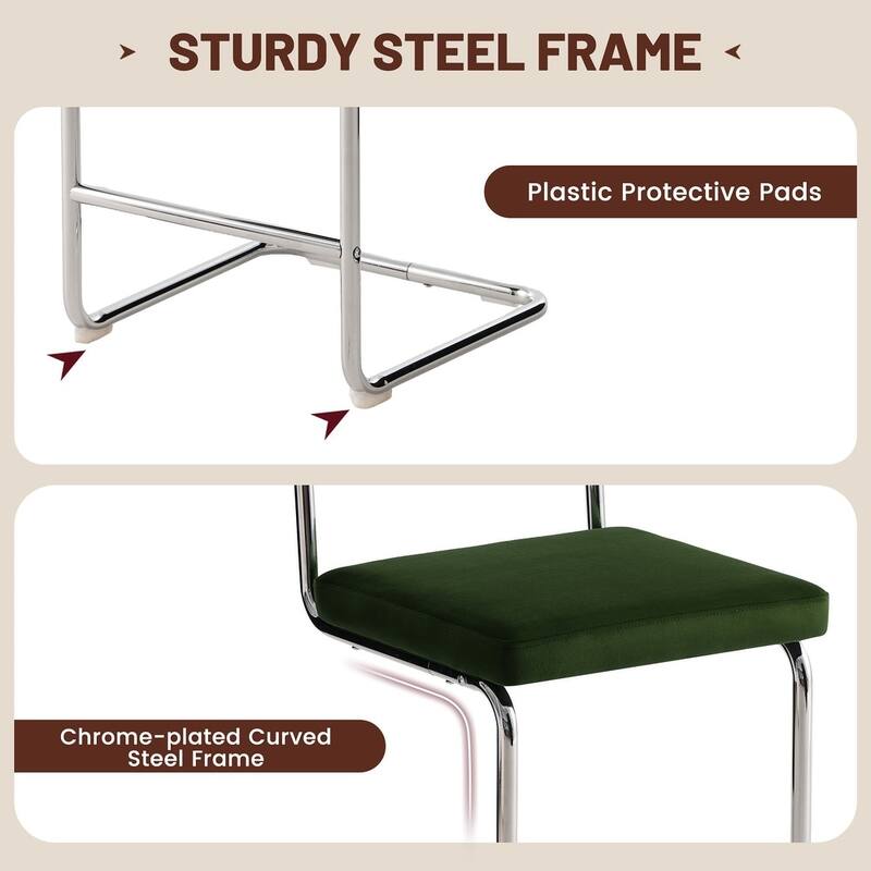 26" Counter Height Bar Stool with Velvet Upholstered Seat and Woven Rattan-Style Back - 26" H