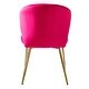 preview thumbnail 72 of 105, Luna Modern Glam Upholstered Tufted Back Side Accent Dining Chair with Small Base by HULALA HOME