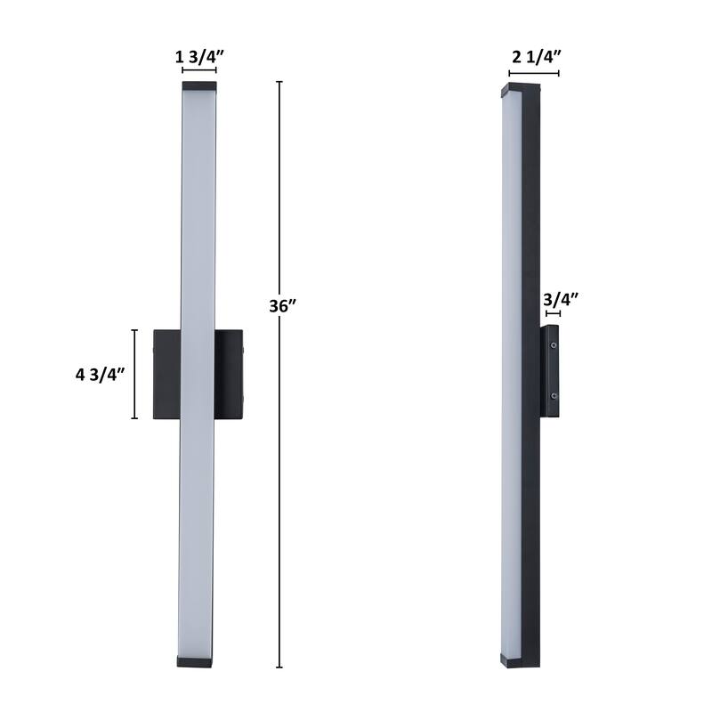 C Cattleya LED Vanity Bar Light Indoor Wall Sconce with Acrylic Shade