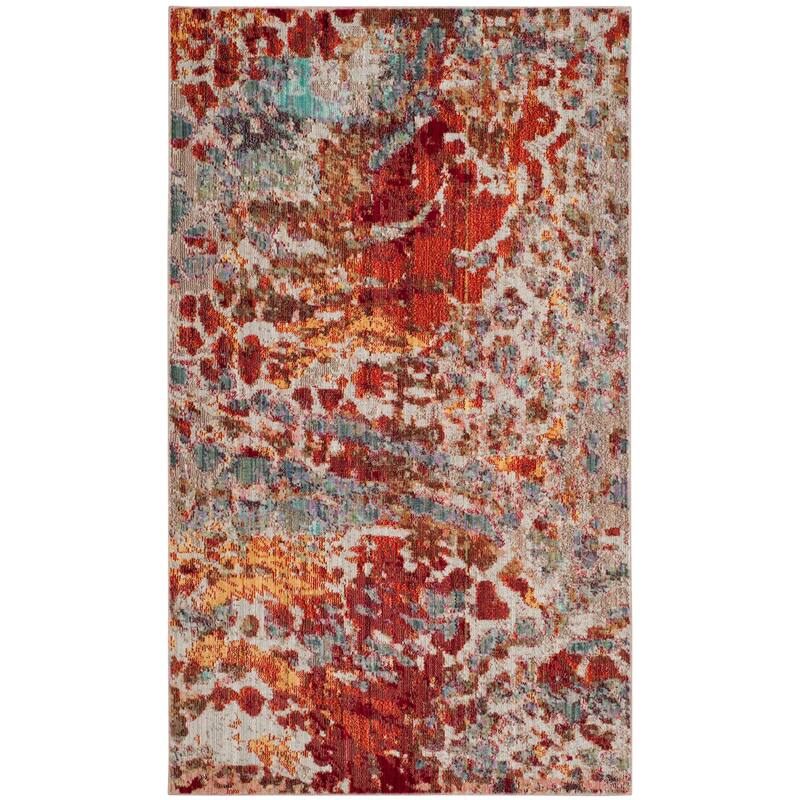 SAFAVIEH Valencia Iona Distressed Vintage Boho Oriental Polyester Rug