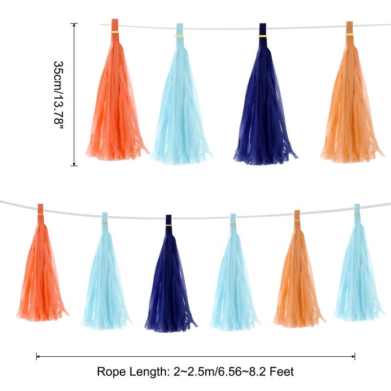 20Pcs Tassel Garland Banner with Rope
