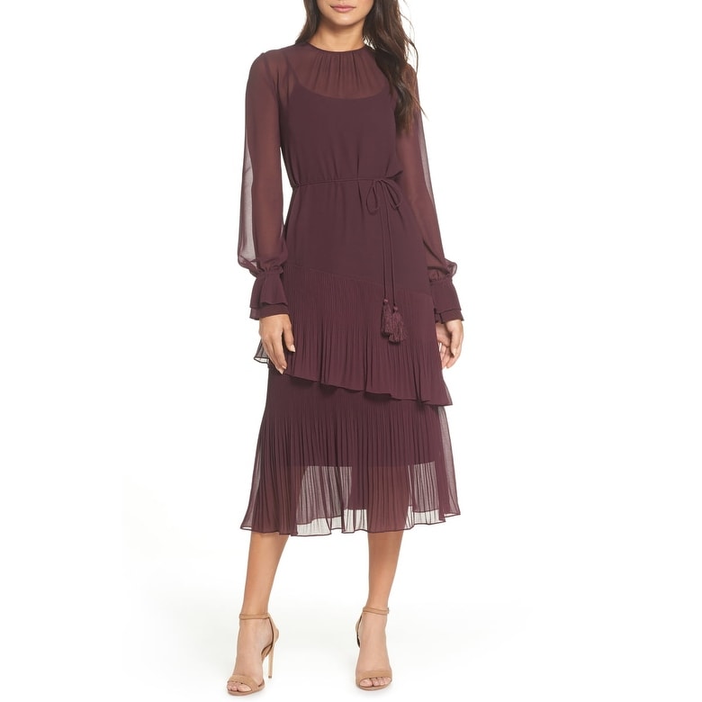pleat detail midi dress chelsea28