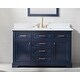 preview thumbnail 1 of 13, Milano 54" Single Vanity in Blue