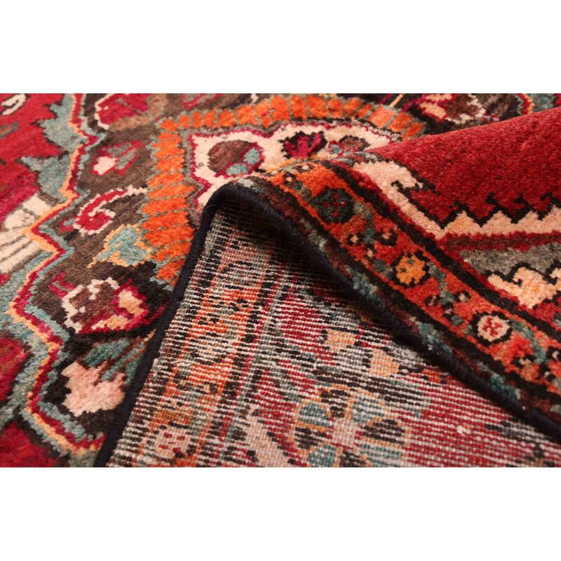 ECARPETGALLERY Hand-knotted Andelz Dark Red Wool Rug - 3'5 x 7'9