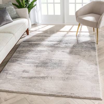 Well Woven Lisbon Norman Modern Distressed Abstract Area Rug