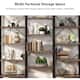 Large Triple Wide 5-Shelf Etagere Bookcase