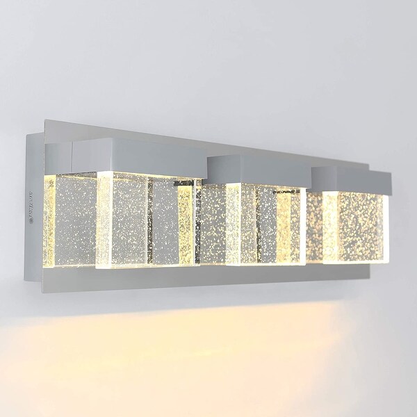 Artika Bubble Cube Integrated LED 3 Light Vanity Light Fixture