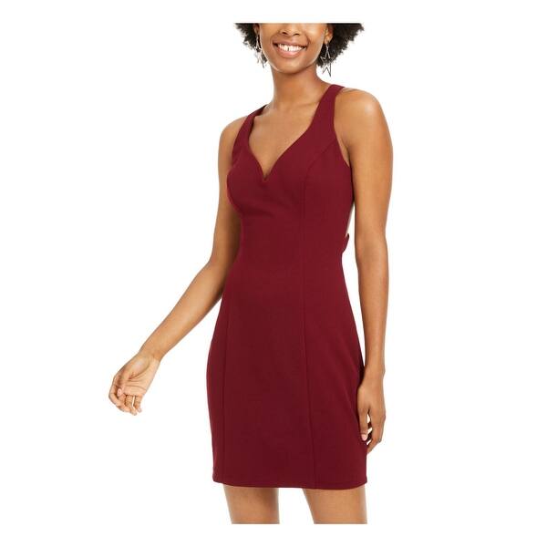 B. Darlin Junior's Open Back V-Neck Party Dress Red Size 7/8 - Bed Bath &  Beyond - 40577727