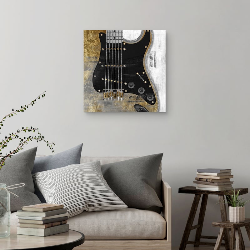 Guitar Study I by Natalie Adams Canvas Art Print