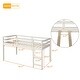 preview thumbnail 13 of 20, Merax Twin Low Loft Bed with Desk and Cabinet