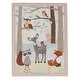 preview thumbnail 3 of 5, Lambs & Ivy Little Woodland Forest Animals Coral Nursery 4-Piece Baby Crib Bedding Set