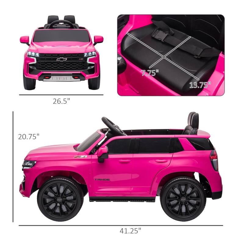 12V Licensed Electric Ride-On Car for Kids with Remote Control, Lights, Music, Horn, Suspension, Suitable for Children