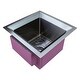 preview thumbnail 2 of 9, Transolid 15-in x 15-in x 9-in Undermount Stainless Kitchen/Bar Sink, SinkPocket, Grid, Strainer - 15-in x 15-in x 9-in