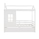 preview thumbnail 3 of 7, Twin Size Wooden House Bed with Twin Trundle Feature