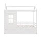 preview thumbnail 14 of 16, Wood Twin Size House Platform Bed with Twin Size Trundle, Roof and Window