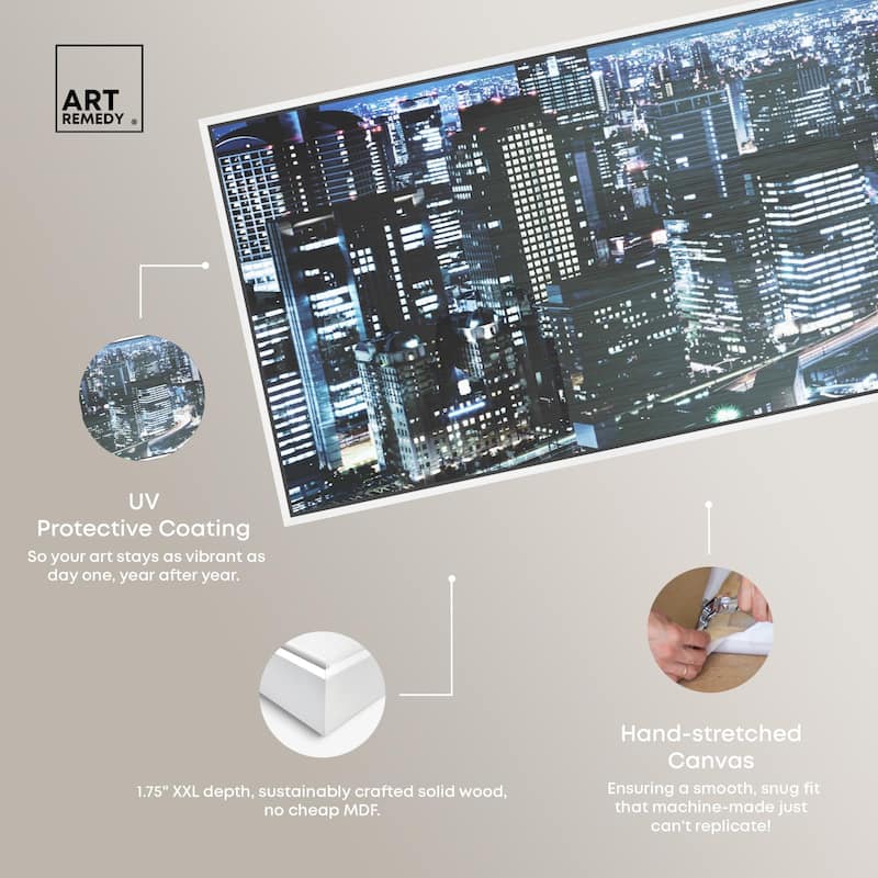 City Cosmos Tokyo Panoramic Canvas by Art Remedy