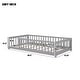 preview thumbnail 12 of 55, Floor Platform Bed with Fence without Door