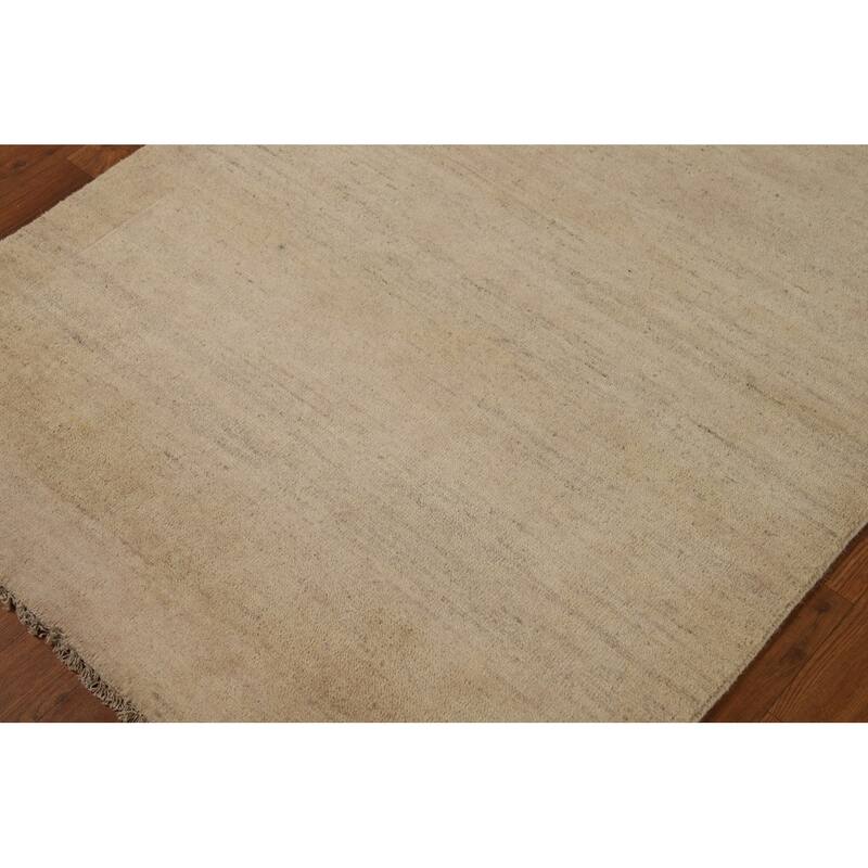 Modern Gabbeh Oriental Runner Rug Handmade Wool Carpet - 3'3"x 6'6"