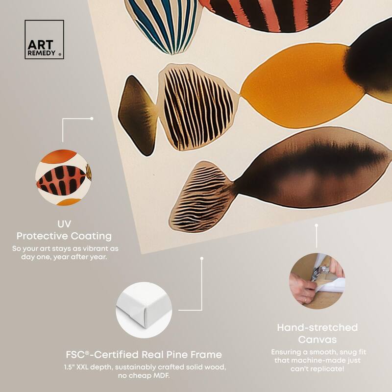 Biomorphs II Canvas by Art Remedy, Gallery Wrapped