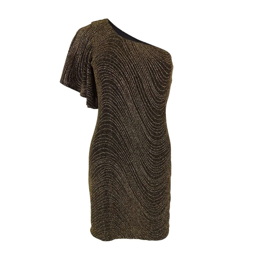 black gold glitter dress