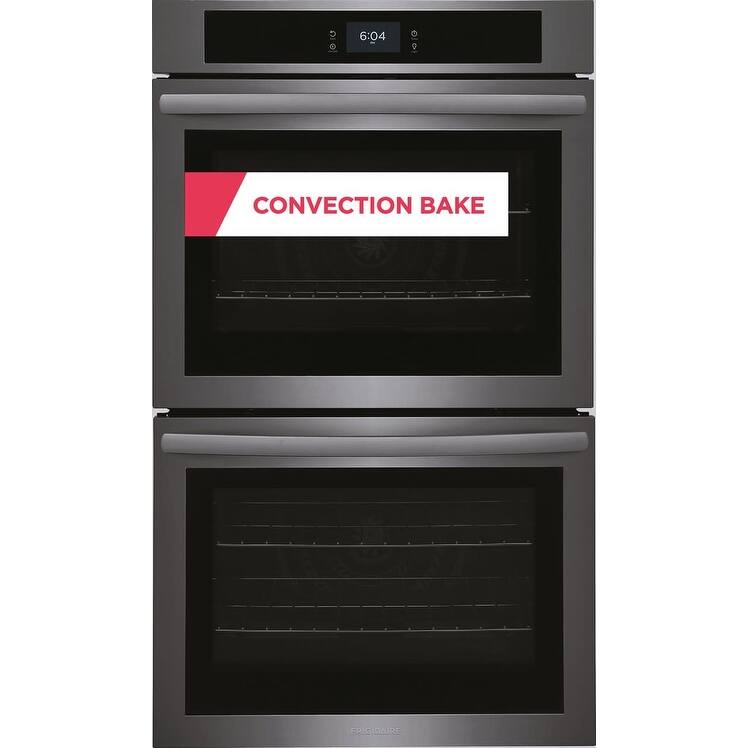 Frigidaire FCWD3027A 30" Wide 10.6 Cu. Ft. Electric Double Oven with - Black Stainless Steel