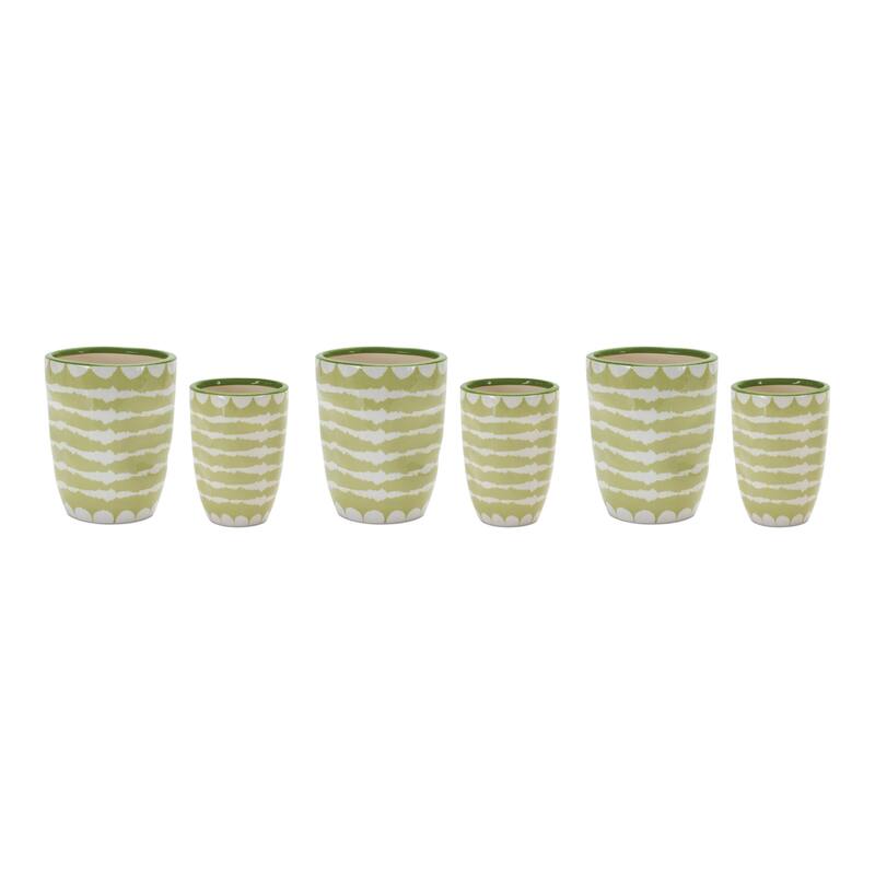 Striped Vase Planter (Set of 3)
