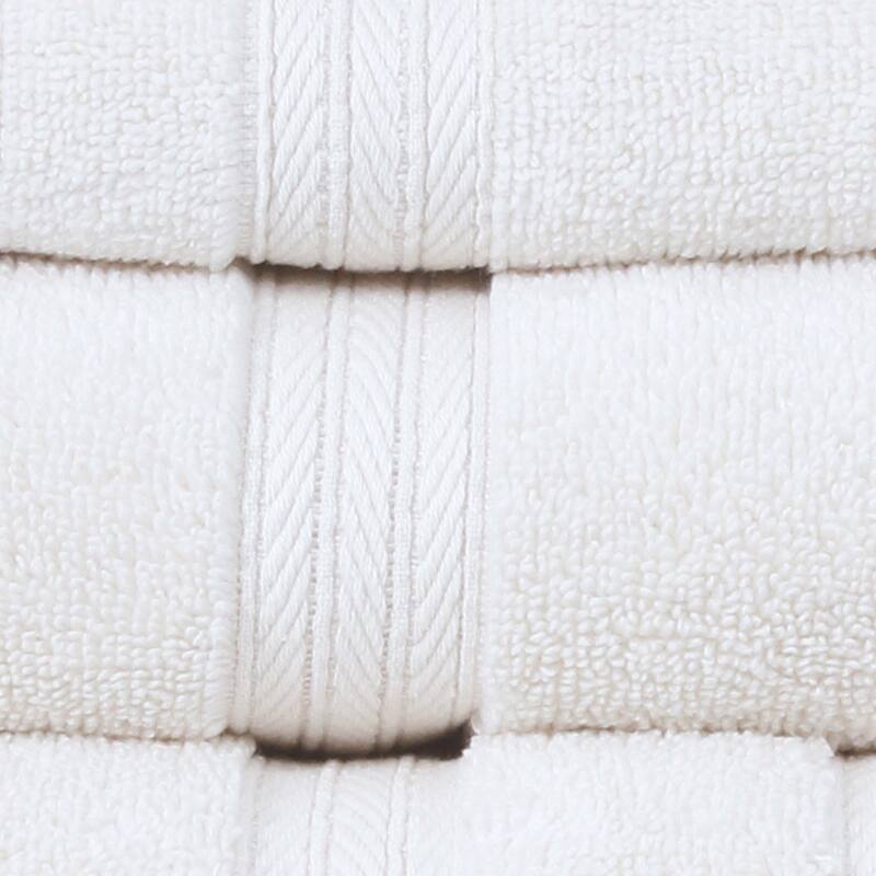 Home Weavers Elegance Essentials 550GSM Cotton Zero Twist Super Absorbent Bath Towel Set of 8