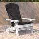 preview thumbnail 42 of 44, Indoor/Outdoor Folding Adirondack Chairs with Cushions - Set of 2 - 30.25"W x 34"D x 37"H