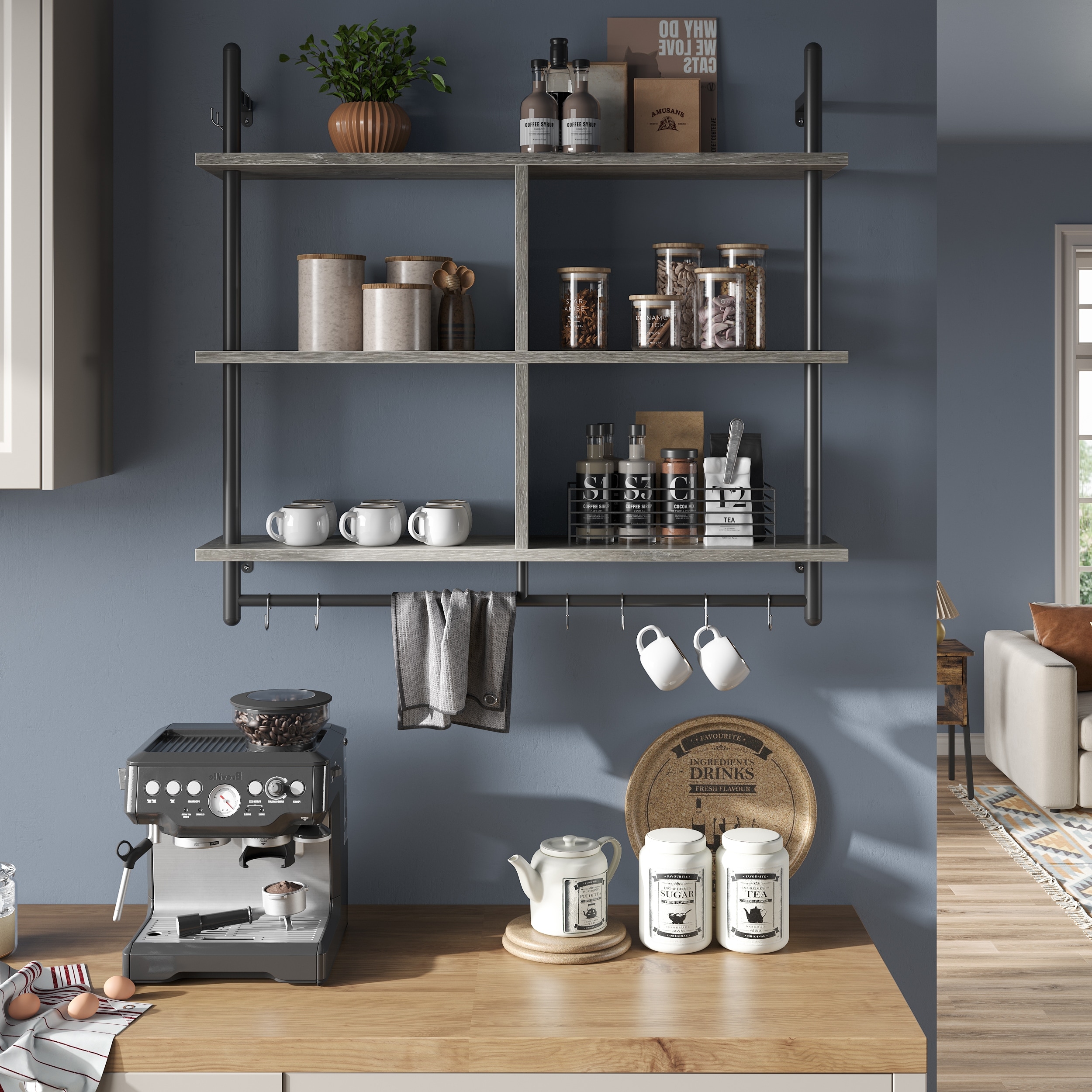 41 inch hot sale shelf