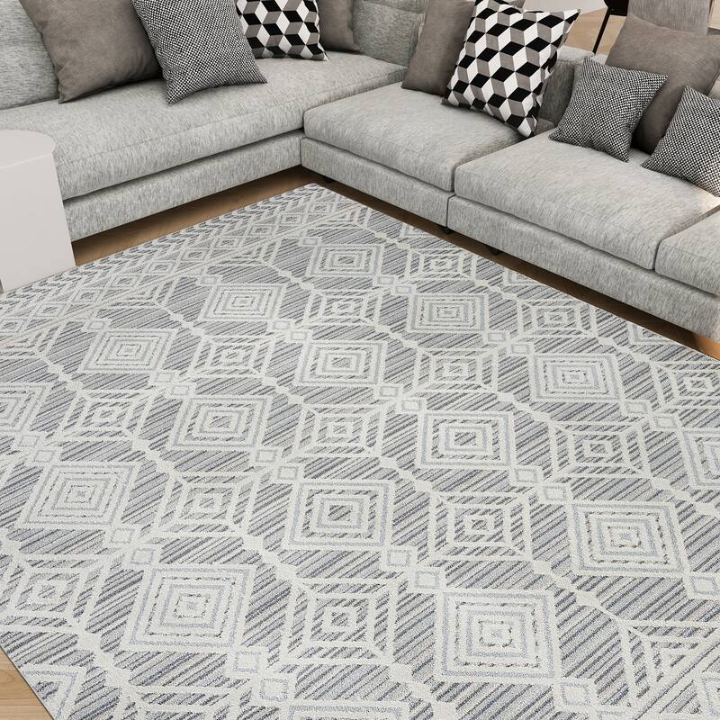 Monique Moroccan Diamond Indoor Area Rug