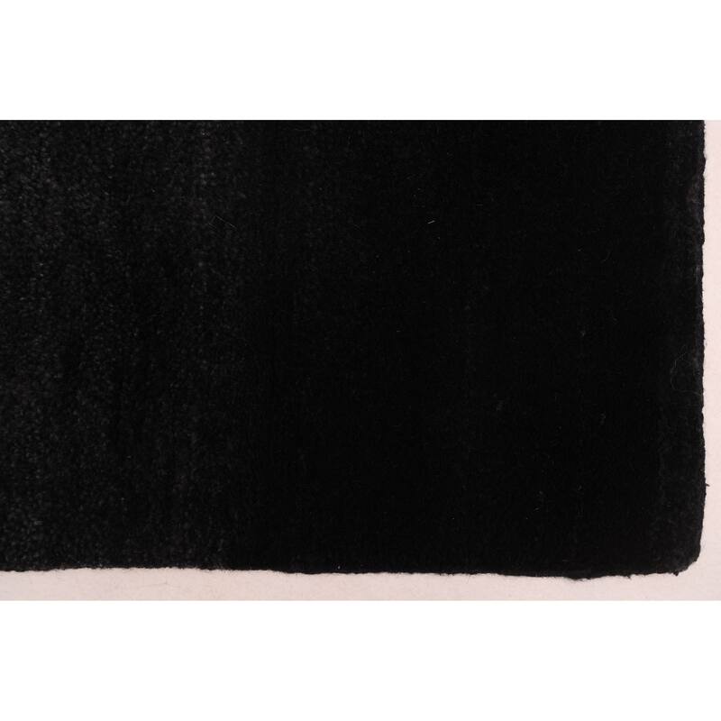 ECARPETGALLERY Hand-knotted Pak Finest Gabbeh Black Wool Rug - 5'3 x 7'10