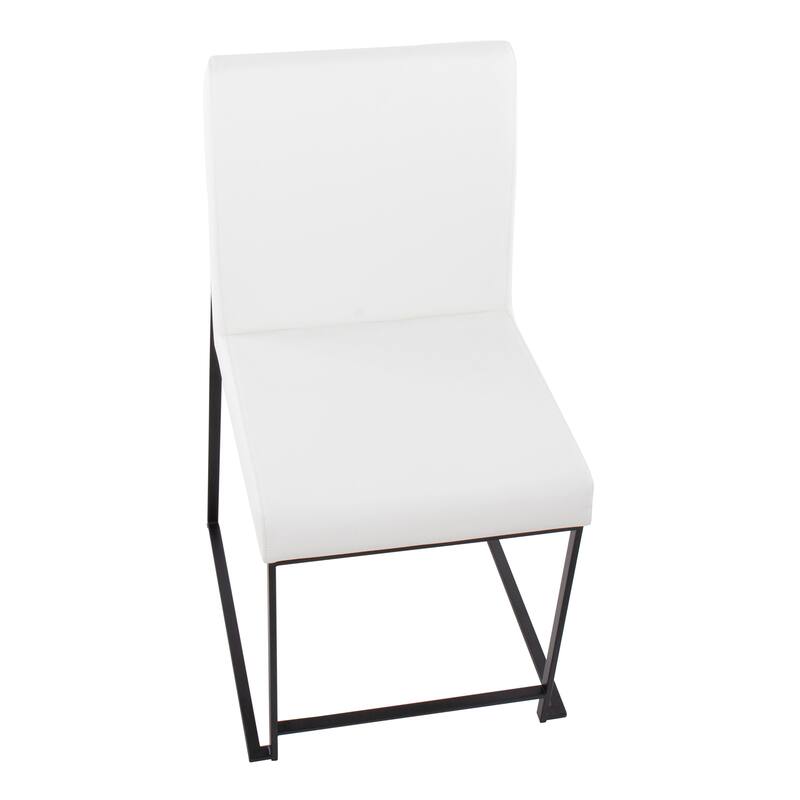 Strick & Bolton Forrest Black High Back Upholstered Dining Chair (Set of 2)