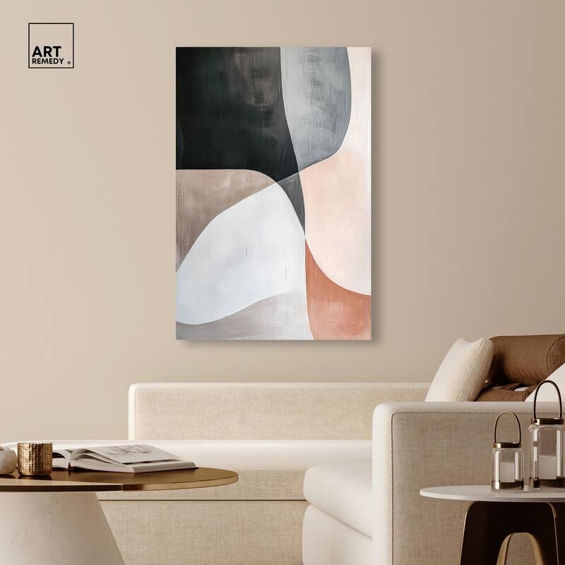 Curved Contour Canvas by Art Remedy, Gallery Wrapped