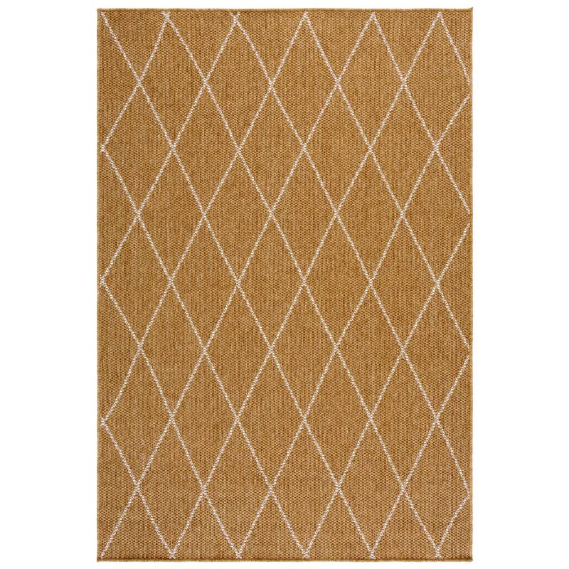 SAFAVIEH Sisal Performance Lottelore Washable Indoor/Outdoor Rug - Weather Resistant & Easy Cleaning - Natural/Ivory - 4' x 6'