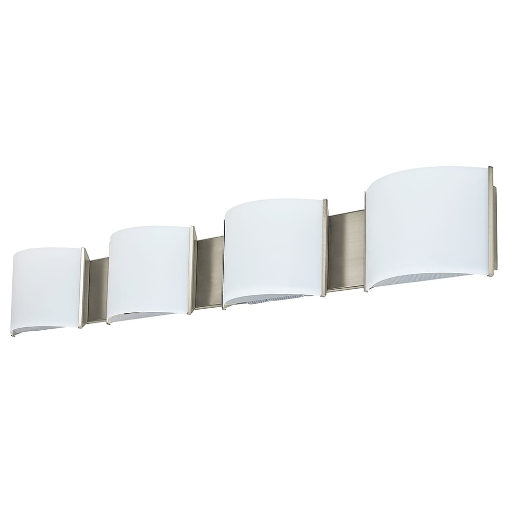 LED Light Bathroom vanity lighting in Brushed Nickel