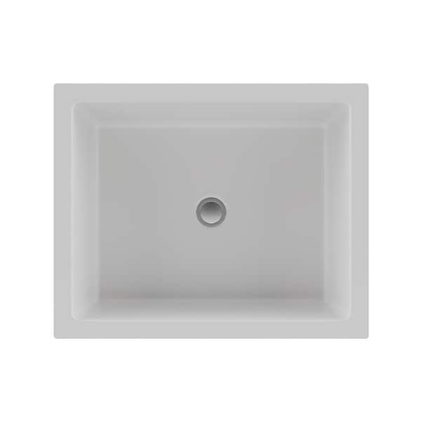 slide 2 of 6, Lexicon Platinum V330 Quartz Composite Rectangle Vanity Sink - Galaxy White White