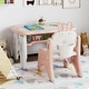 preview thumbnail 4 of 10, Costway Kids Drawing Table & Chair Set Graffiti Toddlers Art Activity - See Details