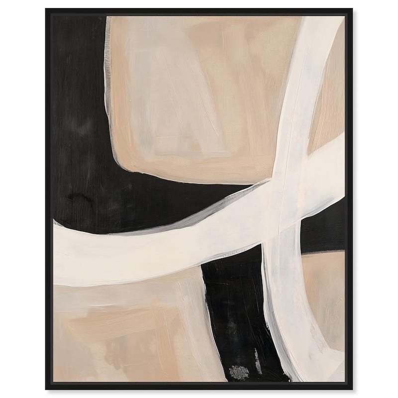 Subline Strokes I Canvas by Art Remedy - 30" x 36" - Black